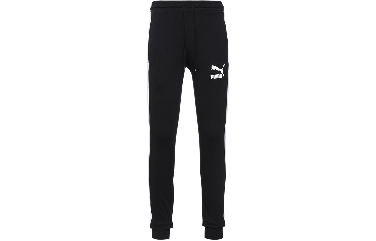 PUMA Iconic T7 Track Pants 'Black White' 597471-01