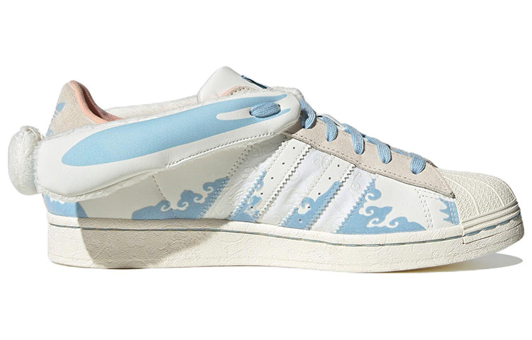 adidas originals Superstar Papercut x Melting Sadness 'White Blue' ID9471