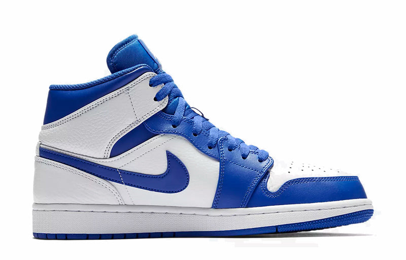 Air Jordan 1 Mid 'Hyper Royal White' 554724-114