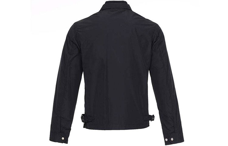 Men's Burberry waterproof Stand Collar Jacket Black 39987701