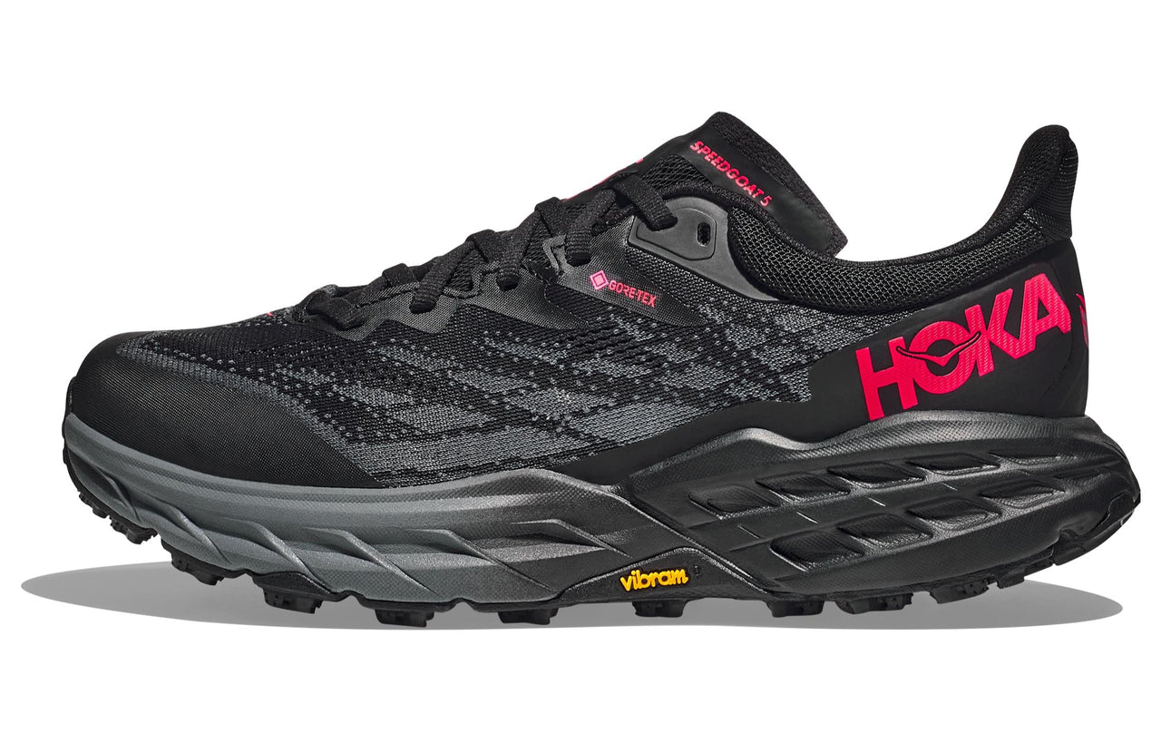 (WMNS) HOKA ONE ONE Speedgoat 5 GORE-TEX 'Black Red' 1127913-BBLC