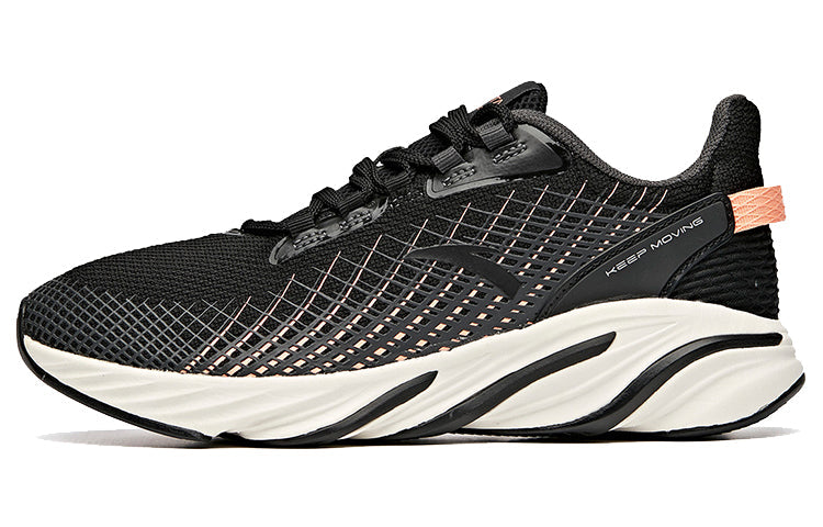 (WMNS) ANTA Running Series Low 'Black Red White' 12945555-2