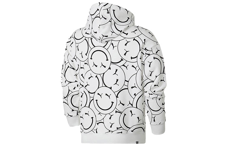 PUMA Club AOP Printed Hooded Fleece White 530367-02