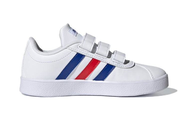 (GS) adidas VL Court 2.0 J 'White Royal Blue Vivid Red' FY9273