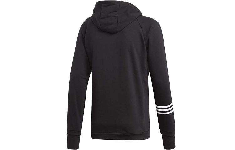 adidas Sports Training Knit Hooded Jacket Black DT8994