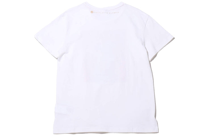 (WMNS) PUMA x Charlotte Crossover SP20 Logo Printing Round Neck Short Sleeve White 596763-52