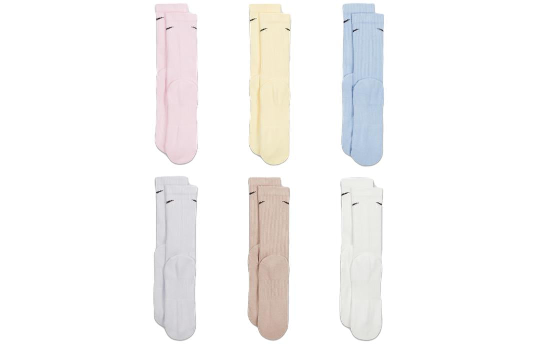 Nike Dri-Fit Training Cotton Cushioned Crew Socks 6Pairs 'Multi' SX6897-906