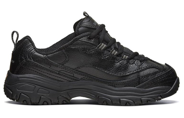 (WMNS) Skechers D'lites Sr Running Shoes Black 76605-BLK