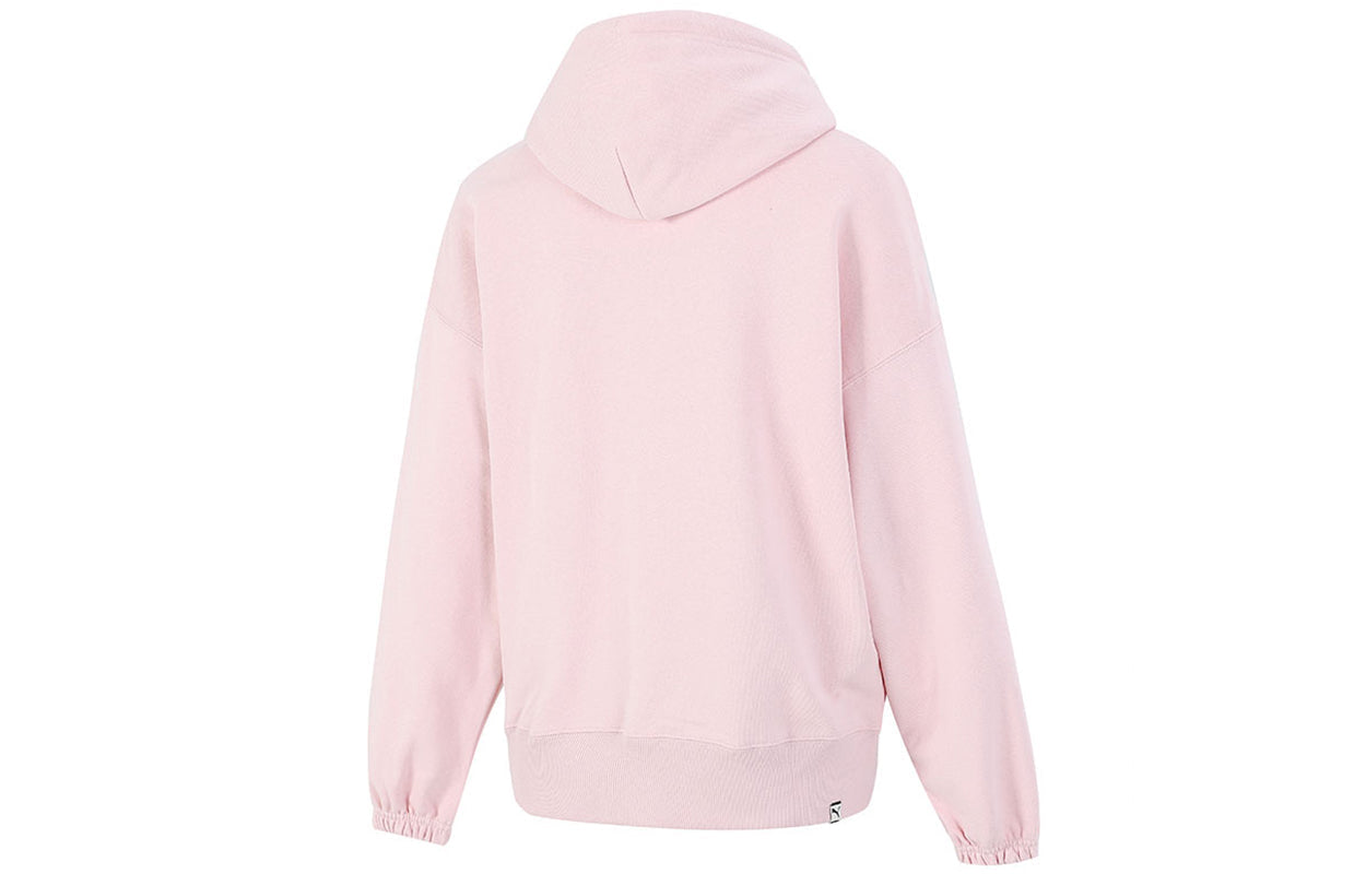 (WMNS) PUMA Downtown Graphic Hoodie Sweatshirt Pink 533049-36