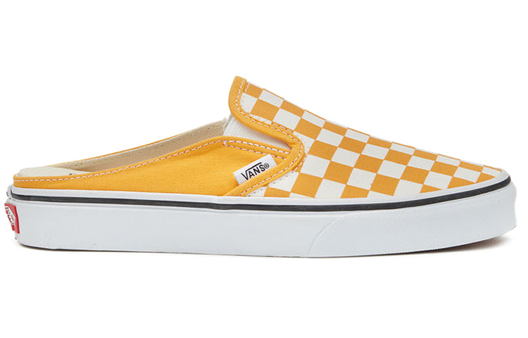 Vans Checkerboard Mule Slip-On Skate Sneakers 'Yellow White' VN0A4P3UWOF
