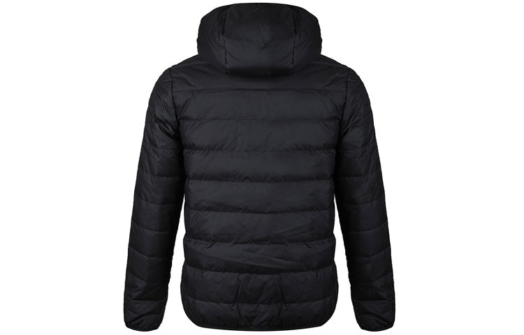 adidas neo Windproof Stay Warm Casual hooded Zipper Down Jacket Black GJ8784