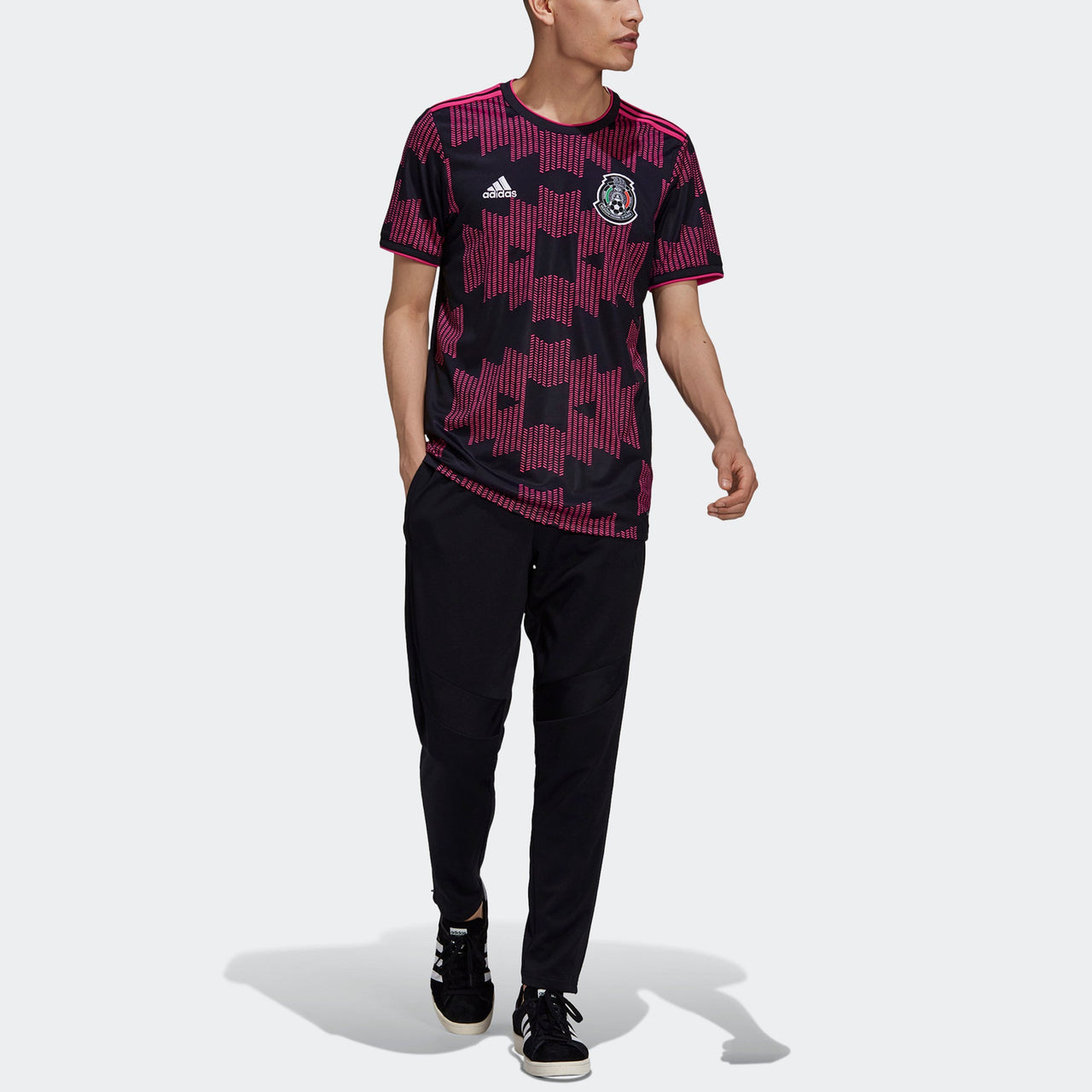 adidas Fmf H Jsy Sports Short Sleeve Soccer/Football Jersey SW Fan Edition National Team Home Black FT9648