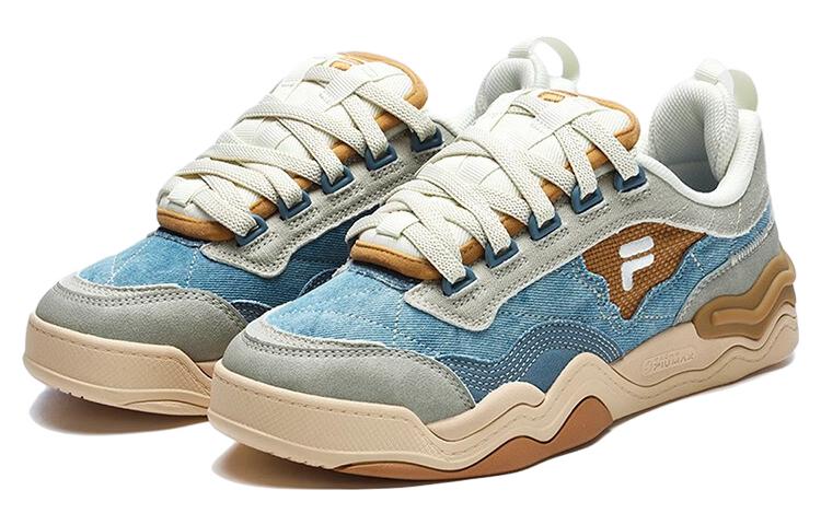 (WMNS) FILA FUSION Kick Sneakers 'Blue Grey Brown' T12W312201FCB