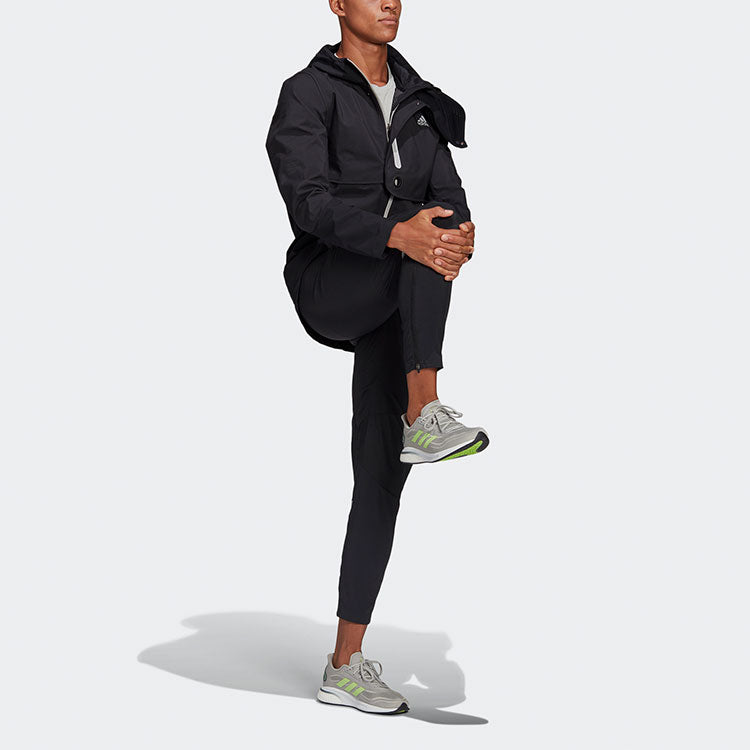 adidas Windrdy Jkt M Casual Running Sports Hooded Jacket Black GN5921