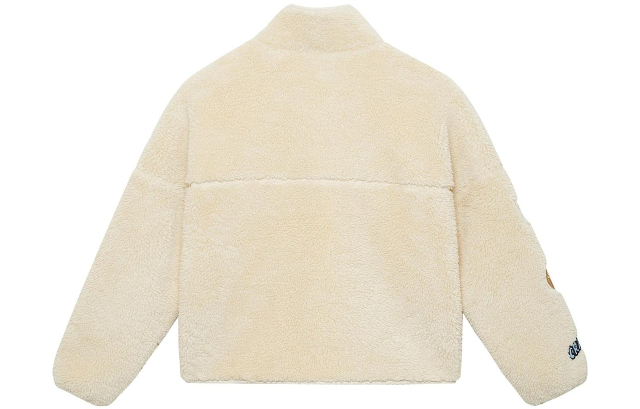 (WMNS) Li-Ning x Disney Chip 'n Dale Graphic Polar Fleece Jacket 'Creamy White' AFDSC92-1