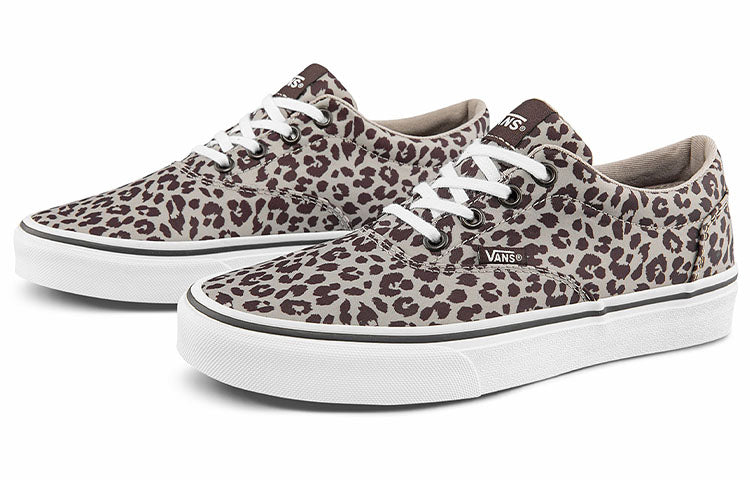 Vans Doheny Low Tops Casual Skateboarding Shoes Brown Leopard print 'Brown White' VN0A5HU2NWH