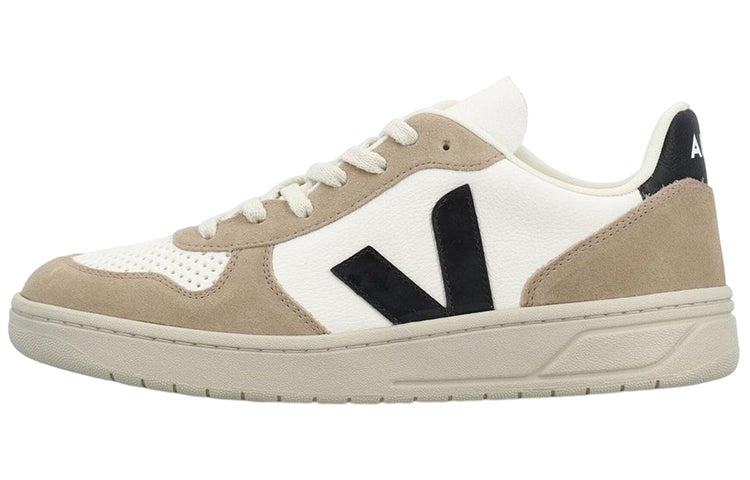 Veja V-10 Chromfree Low-Top Sneakers 'White Beige Black' VX0503138