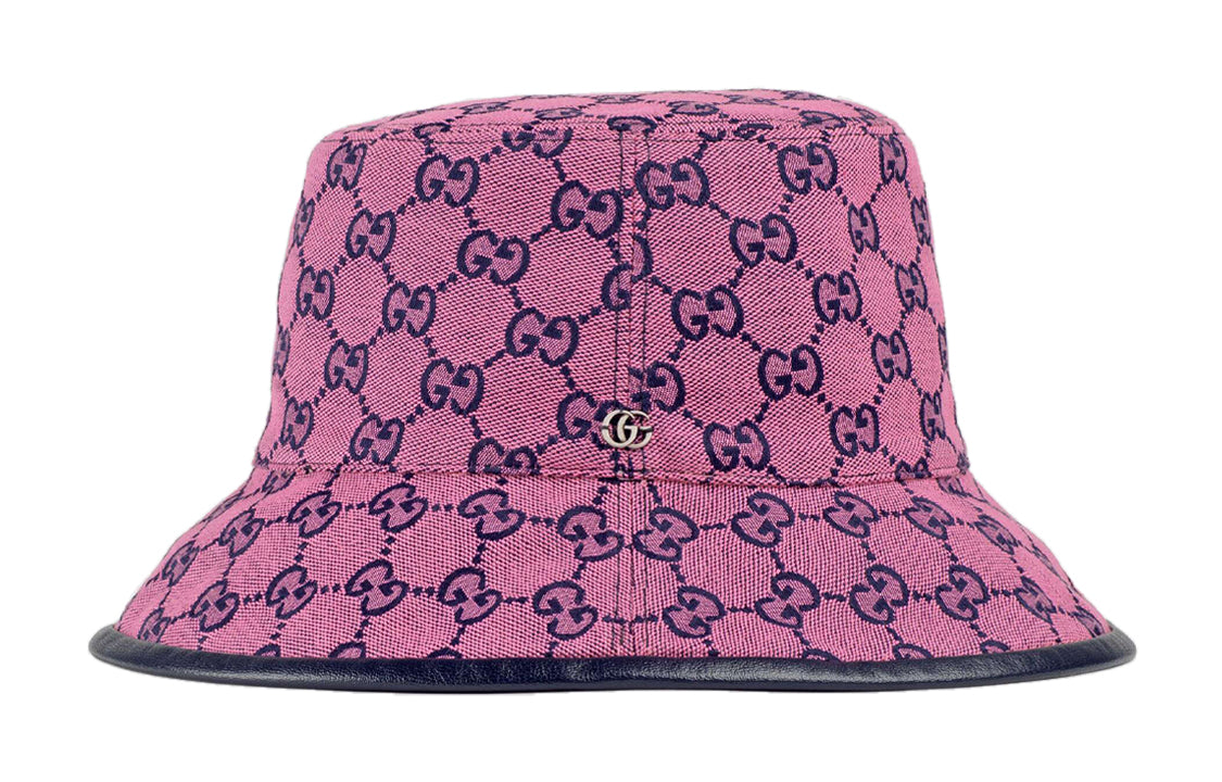 (WMNS) Gucci GG Monogram Multicolor Reversible Bucket Hat 'Pink Blue' 656573-3HAD0-5268