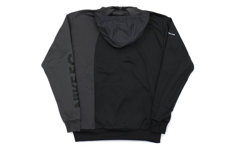 Nike Alphabet Logo Printing Zipper Reflective hooded Drawstring Black Gray Blackgray AT6098-060