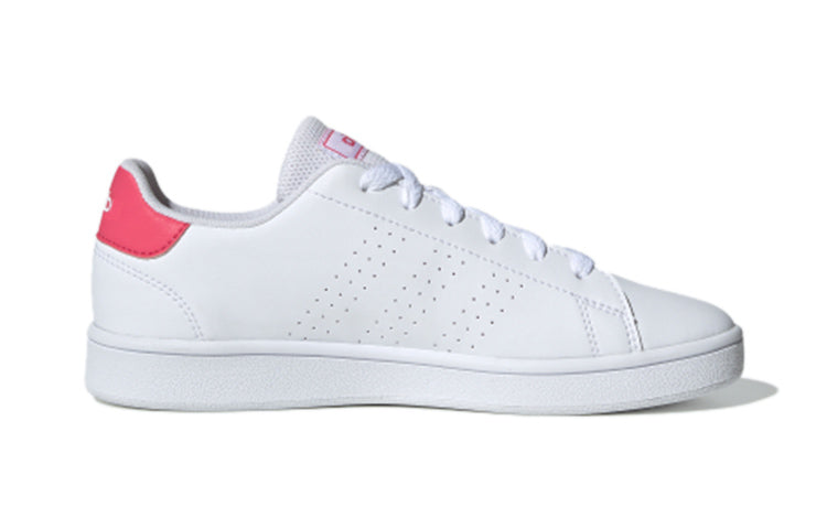 (GS) Adidas Advantage J 'White Real Pink' EF0211