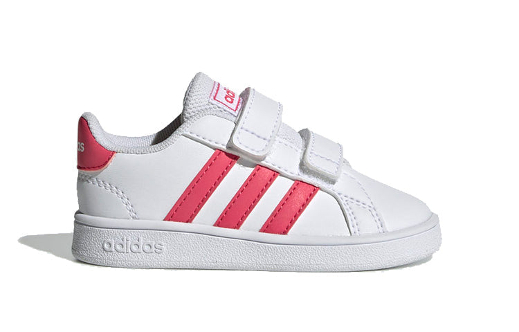 (TD) adidas Grand Court Infant 'White Real Pink' EF0115