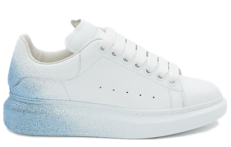 (WMNS) Alexander McQueen Oversized Sneakers 'White Blue' 685672WIB9M9552