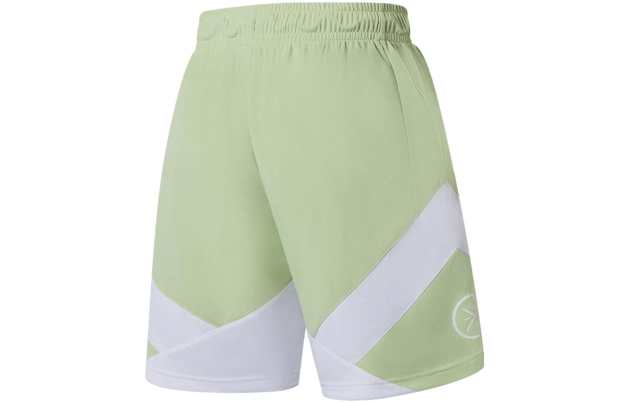 Li-Ning Way Of Wade Logo Basketball Shorts 'Light Green White' AAPS041-8
