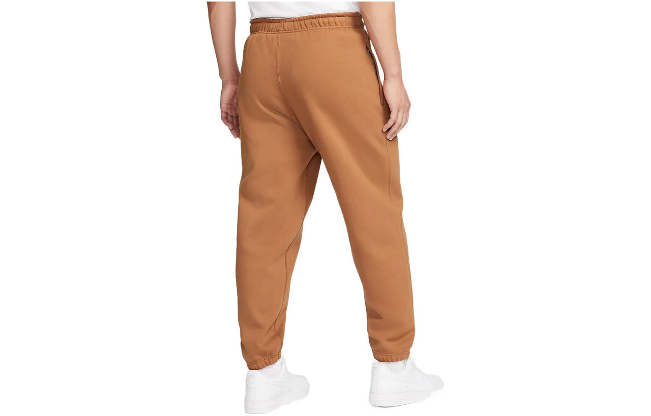 Nike Solid Color Stay Warm Bundle Feet Drawstring Sweatpants Men's Orange DA0330-270