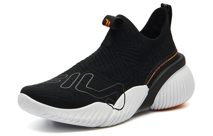 (WMNS) FILA Heritage-FHT Mid GS Black/Orange A12W132102FBK