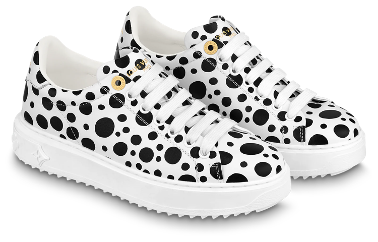 (WMNS) LOUIS VUITTON x YAYOI KUSAMA Sneaker 'White with Black Dots' 1AB9VA