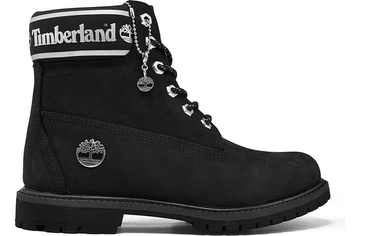 (WMNS) Timberland 6 Inch Premium Waterproof Boots 'Black Nubuck Logo' A41CXW