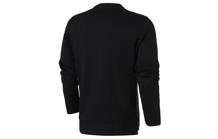 adidas Wj Crew Sroty Printing Pattern Sports Round Neck Pullover Black DT2461