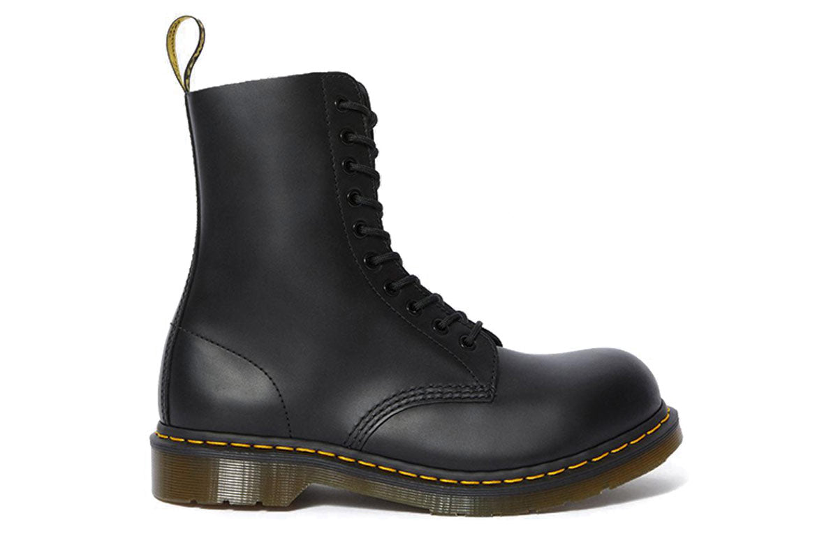 Dr. Martens 1919 Leather Med Calf Boots Black 10105001