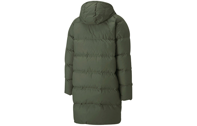 PUMA Classics Long Down Jacket 'Army Green' 599309-64