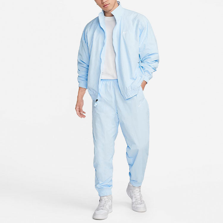 Nike Solo Swoosh Woven Track Pant 'Light Blue' DQ6572-441