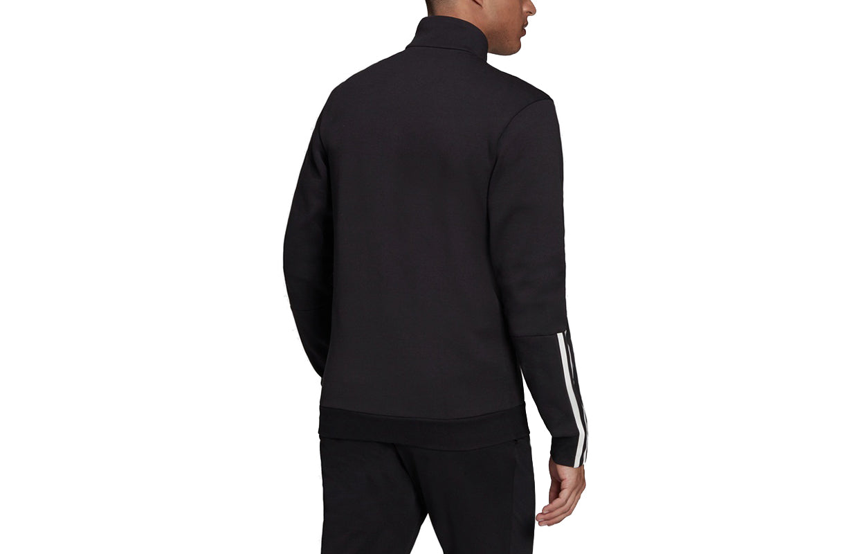 adidas M DK TJ Athleisure Casual Sports Stand Collar Jacket Black GV5338