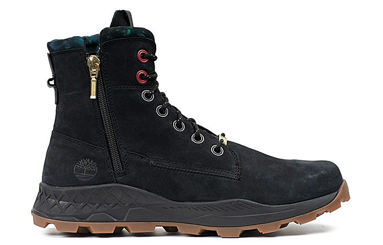 Timberland Brooklyn Side Zip Boots 'Black Nubuck' A41AEW