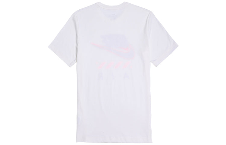 Nike Air Casual Sports Breathable Round Neck Short Sleeve White CT6533-100