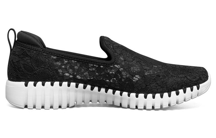 (WMNS) Skechers Go Walk Smart Lazy Shoes Black 124165-BKW