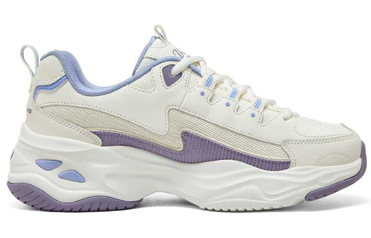 (WMNS) Skechers DLITES 1.0 'Beige Purple Blue' 896282-NTPR