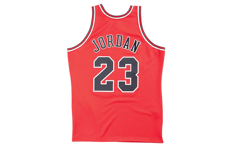 Mitchell & Ness NBA Authentic Jersey Chicago Bulls Road Finals 1995-96 Michael Jordan 'Red' AJY4GS18075-CBUSCAR95MJO