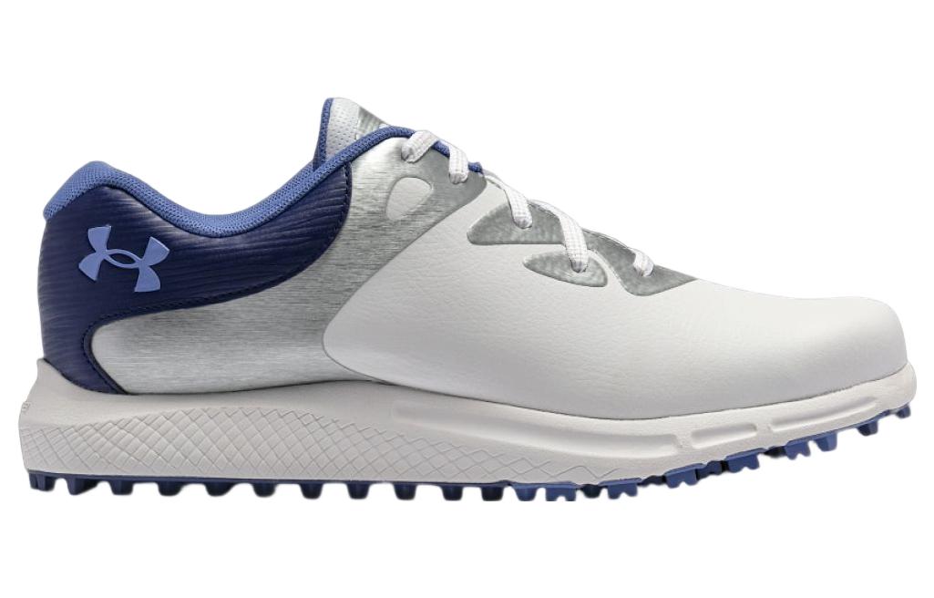 (WMNS) Under Armour Charged Breathe 2 Spikeless Golf 'White Purple' 3026403-100