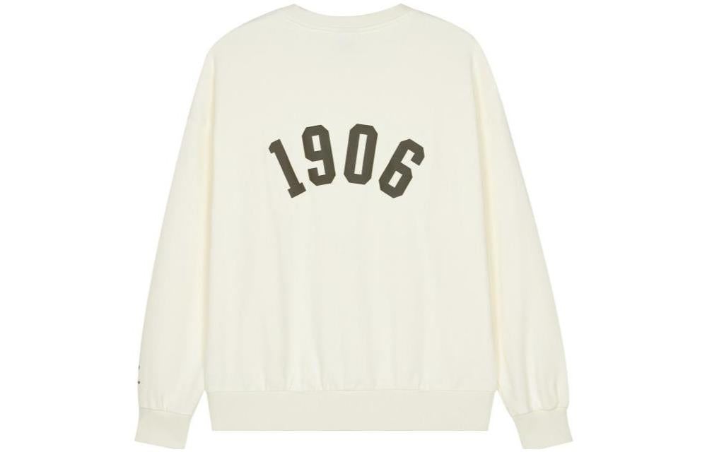 New Balance Logo Print Sweatshirt 'White' AMT23330-CIC