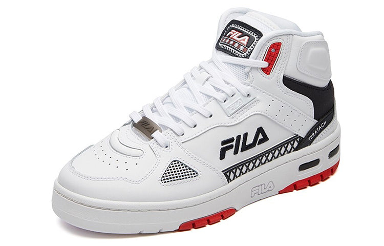 (WMNS) FILA Teratach High-Top White/Red/Black F12W111211FWN