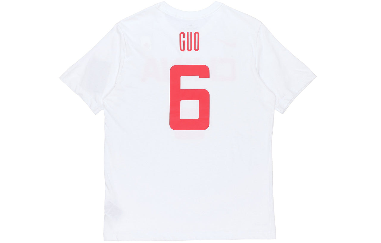 Nike Dri-fit Short Sleeve Athleisure Casual Sports Round Neck White BQ3757-101