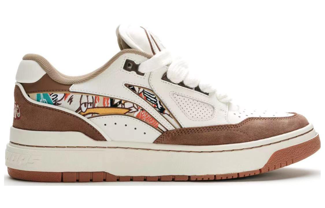 (WMNS) Li-Ning BadFive Rookie 2 Low 'White Brown' ABCS116-5