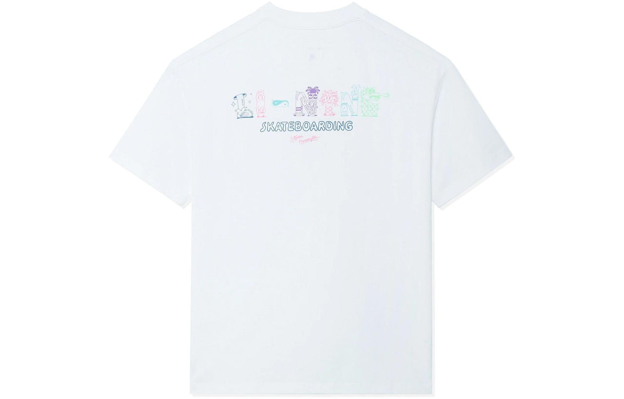 Li-Ning x Steven Harrington Cartoon Graphic T-shirt 'White' AHSSC49-3