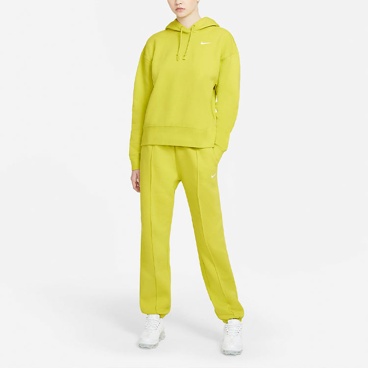 (WMNS) Nike Sportswear Casual Sports hooded Long Sleeves Hoodie Yellow Green Lime CZ2590-344