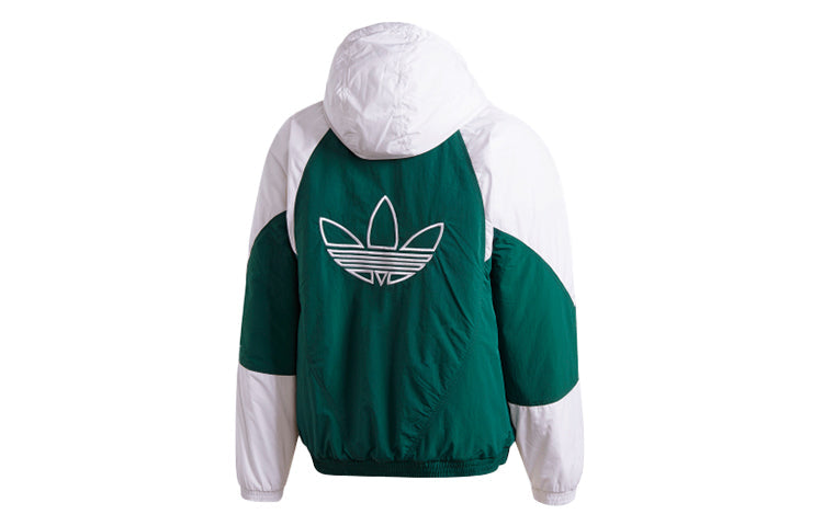 adidas Retro Sports Splicing Jacket Green GE1302