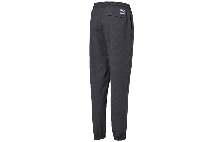PUMA Graphic Casual Sweatpants 'Black Blue' 596050-03